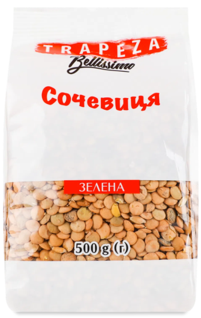 Сочевиця Trapeza зелена, 500г